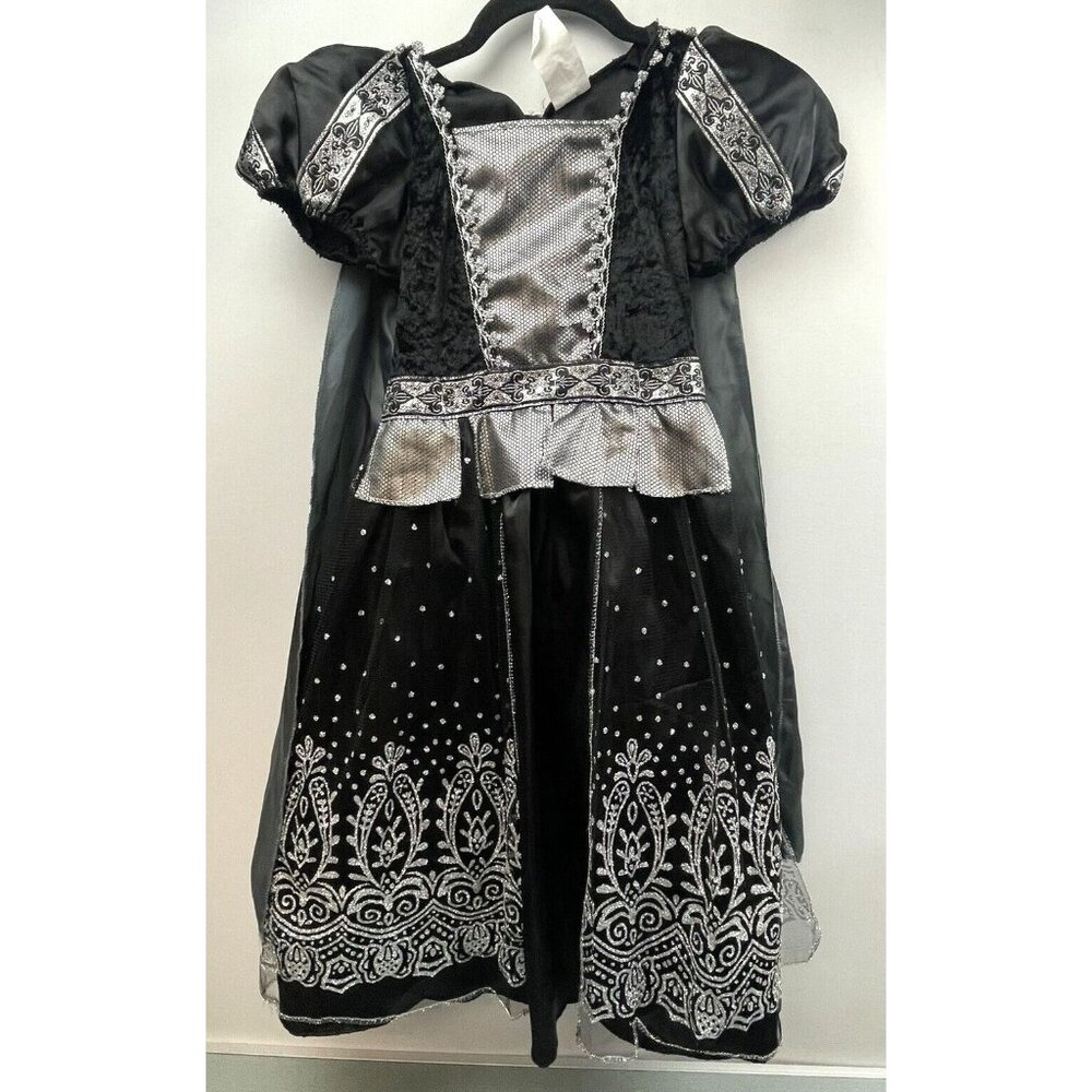 Girls' Gothic Queen Halloween Costume Dress Size Medium 10-12 Years